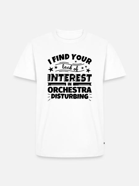Orchester lustiges Geschenk - Männer Premium Bio T-Shirt - Weiß