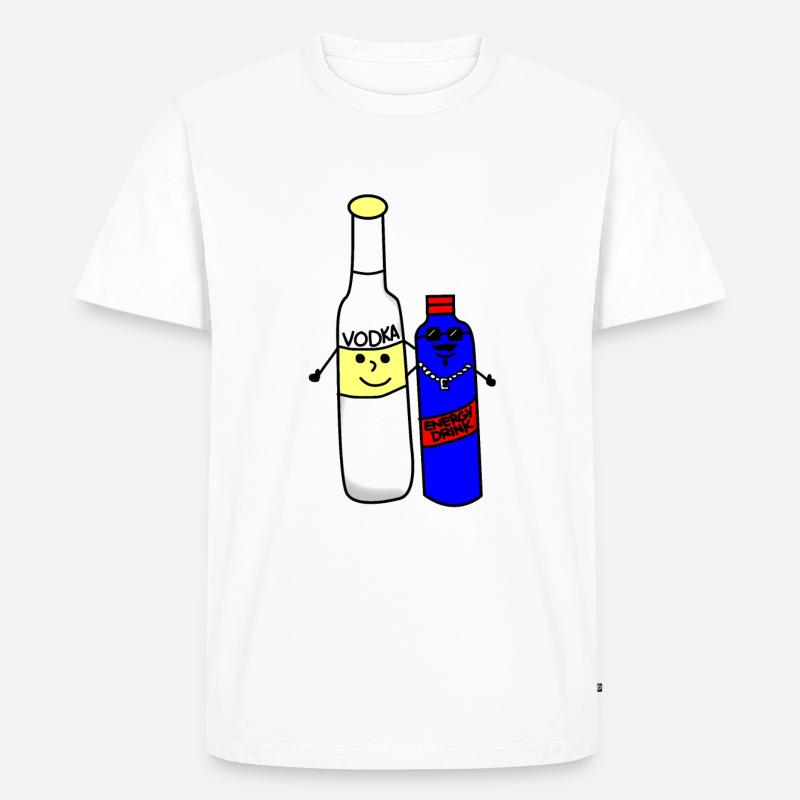 Vodka Energy - Männer Premium Bio T-Shirt - Weiß