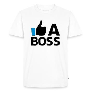 Like a Boss - T-shirt Premium bio Homme - blanc - Devant - Nico (187cm)