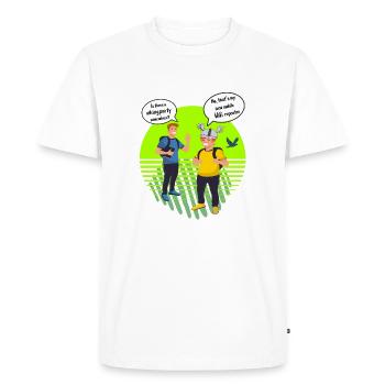 viking party or Wifi repeater technical Design - Men's Premium Organic T-Shirt - white - Front - Nico (187cm)