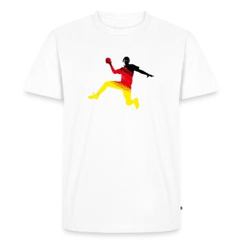 Allemagne cool Handballer Design Allemagne Go Coupe du Monde - T-shirt Premium bio Homme - blanc - Devant - Nico (187cm)