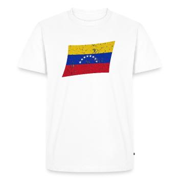 Venezuela - T-shirt Premium bio Homme - blanc - Devant - Nico (187cm)