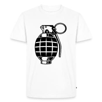 Symbole de la grenade - T-shirt Premium bio Homme - blanc - Devant - Nico (187cm)