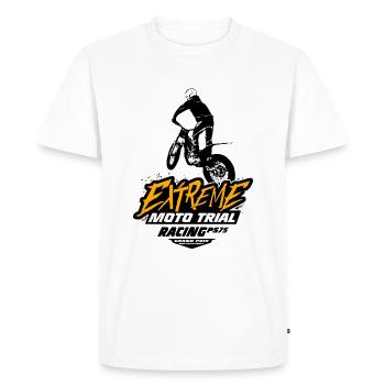 Trial - Trialsport - Moto Trial - Motorcycle Trial - Men's Premium Organic T-Shirt - white - Front - Nico (187cm)