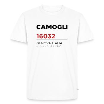 Camogli - T-shirt Premium bio Homme - blanc - Devant - Nico (187cm)