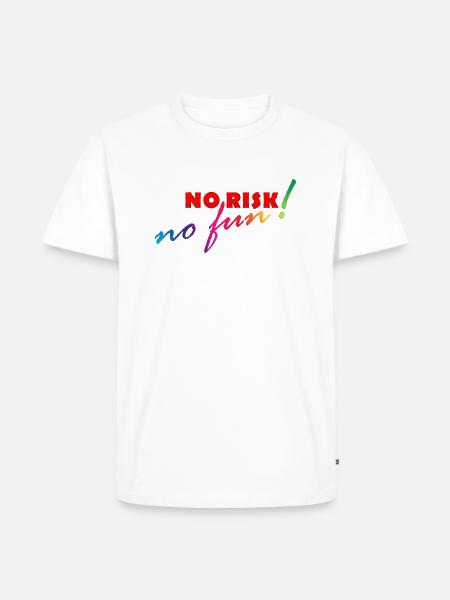 NO RISK - NO FUN - Men's Premium Organic T-Shirt - white