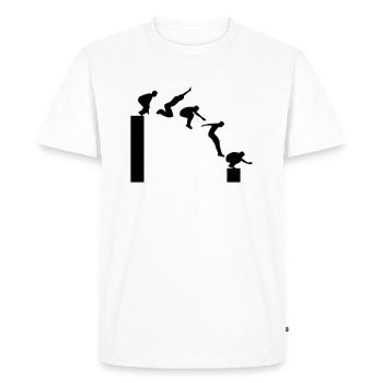 Parkour - Freerunning - Men's Premium Organic T-Shirt - white - Front - Nico (187cm)