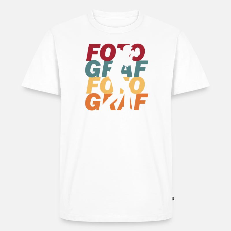 Photograph - Männer Premium Bio T-Shirt - Weiß