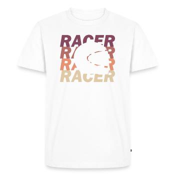 coureur - T-shirt Premium bio Homme - blanc - Devant - Nico (187cm)