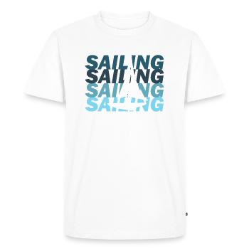 navigation à voile - T-shirt Premium bio Homme - blanc - Devant - Nico (187cm)