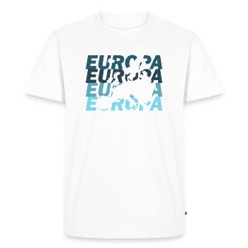 Europe - T-shirt Premium bio Homme - blanc - Devant - Nico (187cm)