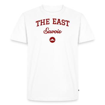 THE EAST Savoie Montagnes - T-shirt Premium bio Homme - blanc - Devant - Nico (187cm)