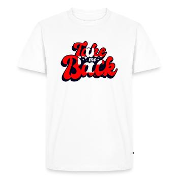 Suisse Drapeau Mal Du Pays Croix Affligé Look Suisse - T-shirt Premium bio Homme - blanc - Devant - Nico (187cm)