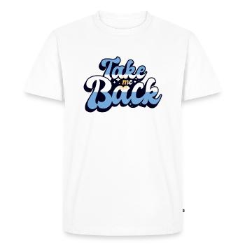 Drapeau de l’Argentine Amérique du Sud Drapeau de l’Argentine - T-shirt Premium bio Homme - blanc - Devant - Nico (187cm)