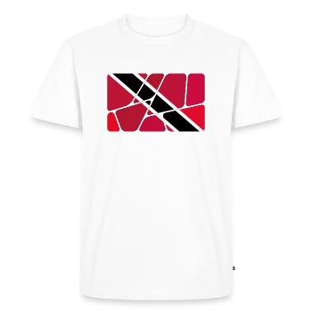 Trinité-et-Tobago - T-shirt Premium bio Homme - blanc - Devant - Nico (187cm)