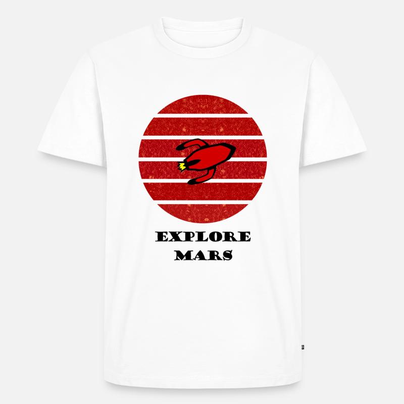 Die Mars Entdecker - Männer Premium Bio T-Shirt - Weiß