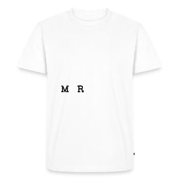 Pendu assassiné - T-shirt Premium bio Homme - blanc - Devant - Nico (187cm)