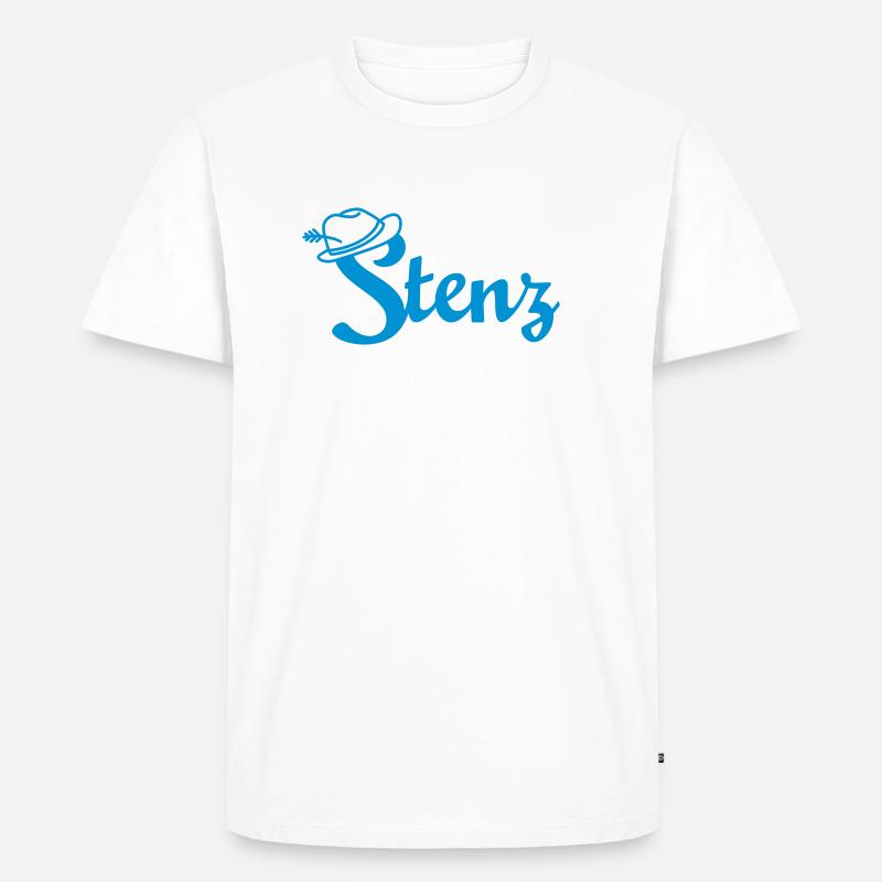 Stenz - Männer Premium Bio T-Shirt - Weiß