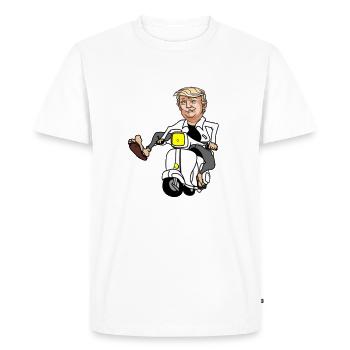 Dessin animé Donald  - T-shirt Premium bio Homme - blanc - Devant - Nico (187cm)