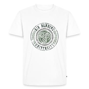 Air bending university - Men's Premium Organic T-Shirt - white - Front - Nico (187cm)