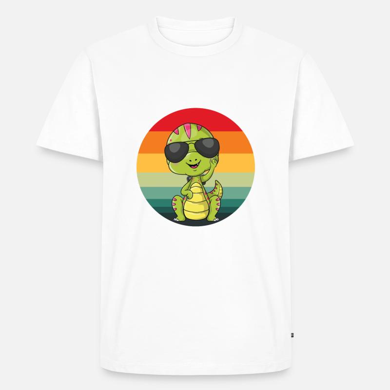 Baby T-Rex - Männer Premium Bio T-Shirt - Weiß