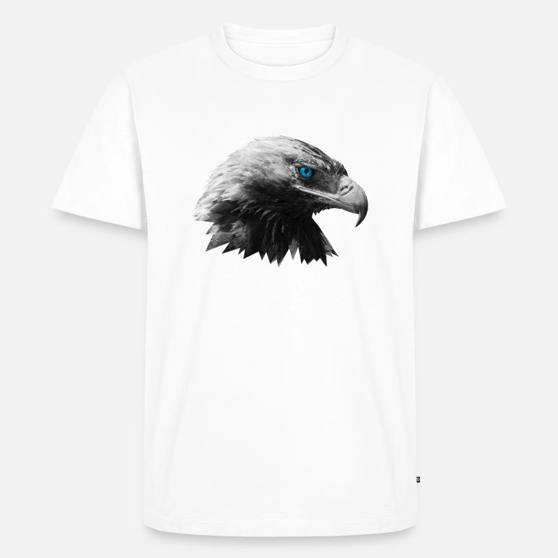Adler - Männer Premium Bio T-Shirt - Weiß