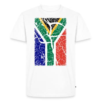 Afrique du Sud - T-shirt Premium bio Homme - blanc - Devant - Nico (187cm)
