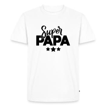 Grand papa fête des pères - T-shirt Premium bio Homme - blanc - Devant - Nico (187cm)