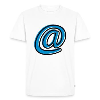 @ - T-shirt Premium bio Homme - blanc - Devant - Nico (187cm)
