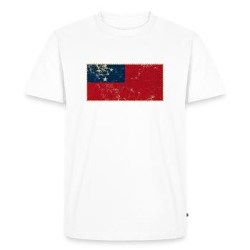 Samoa - T-shirt Premium bio Homme - blanc - Devant - Nico (187cm)