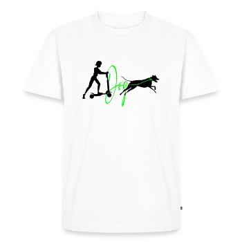 Dog Sports Dog Training Scooter - T-shirt Premium bio Homme - blanc - Devant - Nico (187cm)