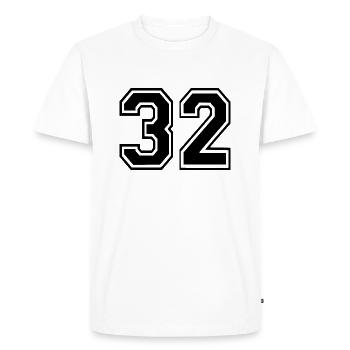 32 - T-shirt Premium bio Homme - blanc - Devant - Nico (187cm)