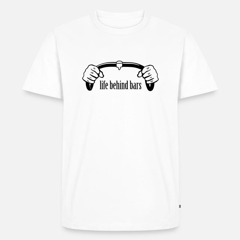 Bicycle Bars - Men's Premium Organic T-Shirt - white