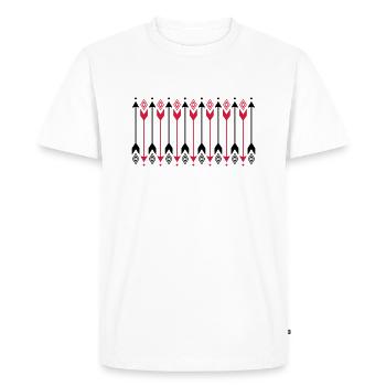 Arrows, archery, Indians, contactors, protection - Men's Premium Organic T-Shirt - white - Front - Nico (187cm)
