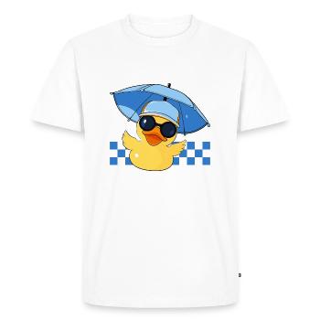Rubber Duck Summer Rubber Duck Rubber Duck - Men's Premium Organic T-Shirt - white - Front - Nico (187cm)