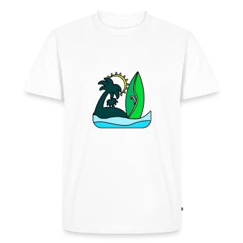 Beach beach gift idea summer - Men's Premium Organic T-Shirt - white - Front - Nico (187cm)