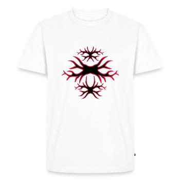 tattoo - T-shirt Premium bio Homme - blanc - Devant - Nico (187cm)