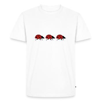 ladybug - Men's Premium Organic T-Shirt - white - Front - Nico (187cm)