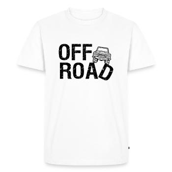 Offroad T-shirt 4x4 - Dark & Dirty - T-shirt Premium bio Homme - blanc - Devant - Nico (187cm)