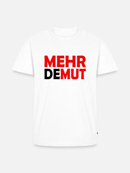 Demut - Männer Premium Bio T-Shirt - Weiß