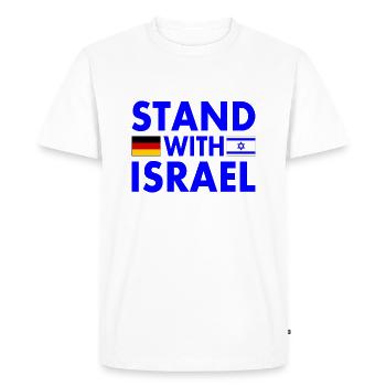 Israël - T-shirt Premium bio Homme - blanc - Devant - Nico (187cm)