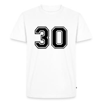 30 - T-shirt Premium bio Homme - blanc - Devant - Nico (187cm)
