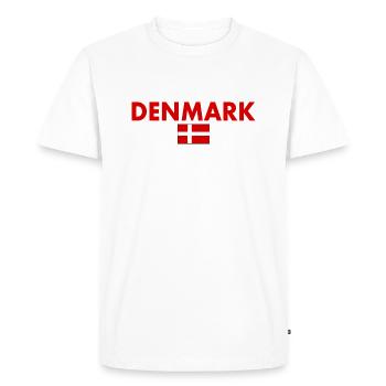 Danemark - T-shirt Premium bio Homme - blanc - Devant - Nico (187cm)