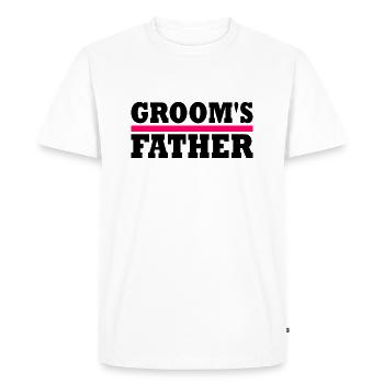 Grooms father - T-shirt Premium bio Homme - blanc - Devant - Nico (187cm)