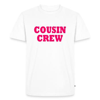 cousin crew - Men's Premium Organic T-Shirt - white - Front - Nico (187cm)