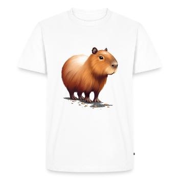 Capybara - T-shirt Premium bio Homme - blanc - Devant - Nico (187cm)