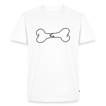 fracture - T-shirt Premium bio Homme - blanc - Devant - Nico (187cm)