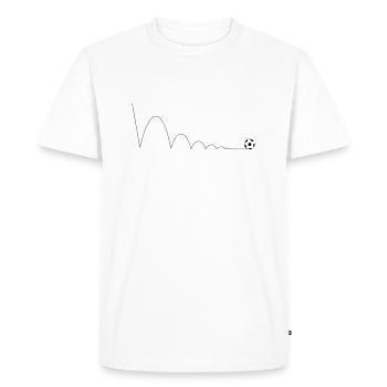 Soccer - Men's Premium Organic T-Shirt - white - Front - Nico (187cm)