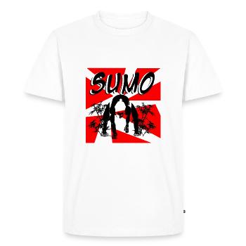 sumo - T-shirt Premium bio Homme - blanc - Devant - Nico (187cm)