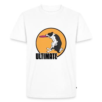 Border Collie - T-shirt Premium bio Homme - blanc - Devant - Nico (187cm)